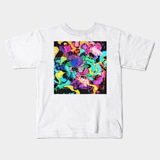 Joy abstract colorful digital painting Kids T-Shirt